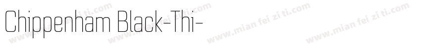 Chippenham Black-Thi字体转换